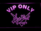 Hot Rod Garage VIP Only LED Neon Sign USB - Purple - TheLedHeroes