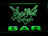 Hot Rod Garage Bar LED Neon Sign USB - Green - TheLedHeroes