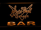 Hot Rod Garage Bar LED Neon Sign USB - Orange - TheLedHeroes