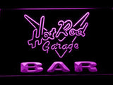 Hot Rod Garage Bar LED Neon Sign Electrical - Purple - TheLedHeroes