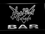Hot Rod Garage Bar LED Neon Sign USB - White - TheLedHeroes