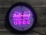 Budweiser Open LED Wall Clock -  - TheLedHeroes