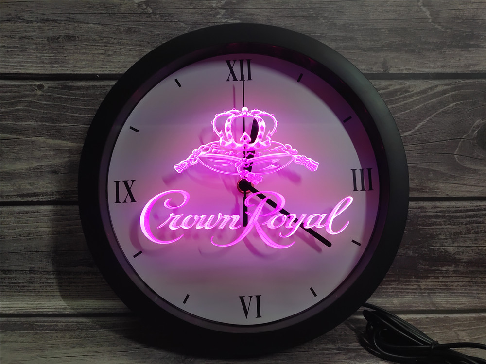Crown Royal LED Wall Clock - Multicolor - TheLedHeroes