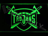 Troy Trojans LED Neon Sign USB - Green - TheLedHeroes