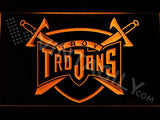 Troy Trojans LED Neon Sign USB - Orange - TheLedHeroes