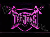 Troy Trojans LED Neon Sign USB - Purple - TheLedHeroes