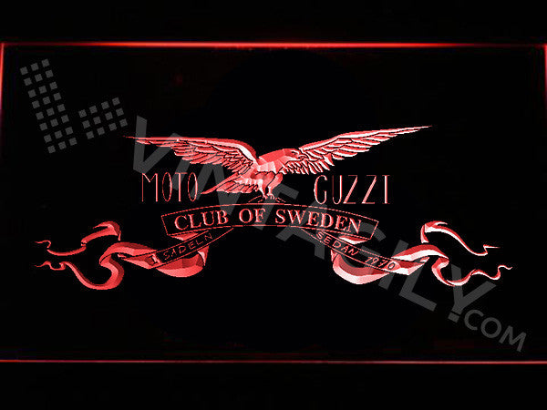 Moto Guzzi LED Sign - Red - TheLedHeroes