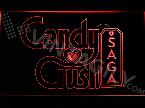 Candy Crush Saga LED Sign - Red - TheLedHeroes