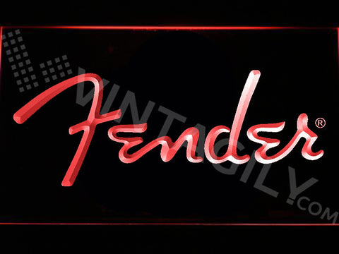 Fender 2 LED Sign - Red - TheLedHeroes