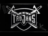 Troy Trojans LED Neon Sign USB - White - TheLedHeroes