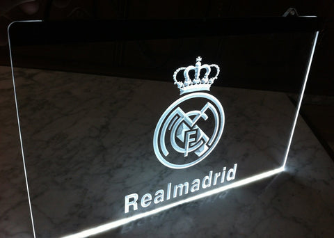 FREE Real Madrid LED Sign - White - TheLedHeroes