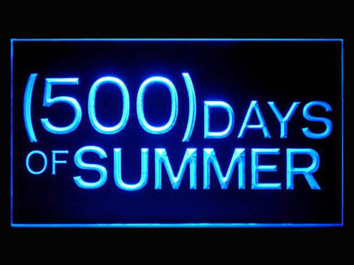 500 Summer Days LED Sign - Blue - TheLedHeroes