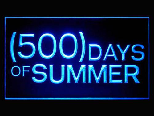 500 Summer Days LED Neon Sign USB - Blue - TheLedHeroes