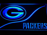 Green Bay Packers (3) LED Neon Sign USB - Blue - TheLedHeroes