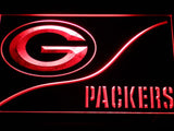 Green Bay Packers (3) LED Neon Sign USB - Red - TheLedHeroes