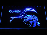 Leonard Cohen LED Neon Sign Electrical - Blue - TheLedHeroes