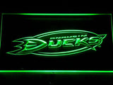 Anaheim Ducks (2) LED Neon Sign USB - Green - TheLedHeroes