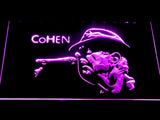 Leonard Cohen LED Neon Sign USB - Purple - TheLedHeroes
