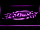 Anaheim Ducks (2) LED Neon Sign USB - Purple - TheLedHeroes