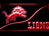 FREE Detroit Lions (4) LED Sign - Red - TheLedHeroes