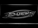 Anaheim Ducks (2) LED Neon Sign USB - White - TheLedHeroes