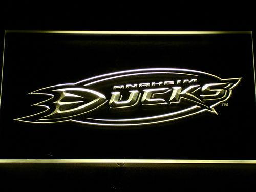 Anaheim Ducks (2) LED Neon Sign Electrical - Yellow - TheLedHeroes