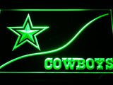 Dallas Cowboys (6) LED Neon Sign USB - Green - TheLedHeroes