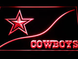Dallas Cowboys (6) LED Neon Sign USB - Red - TheLedHeroes
