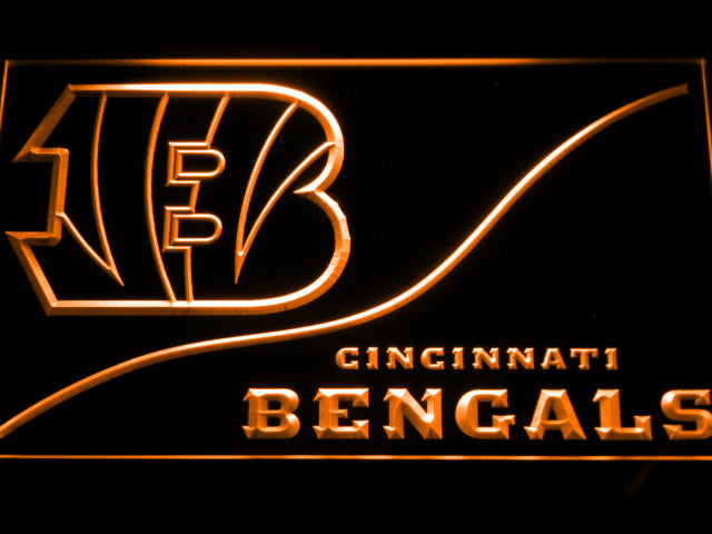 FREE Cincinnati Bengals (4) LED Sign - Orange - TheLedHeroes