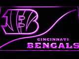 Cincinnati Bengals (4) LED Neon Sign Electrical - Purple - TheLedHeroes