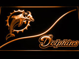 Miami Dolphins (4) LED Neon Sign Electrical - Orange - TheLedHeroes