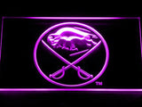 Buffalo Sabres (4) LED Neon Sign USB - Purple - TheLedHeroes