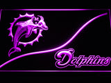 FREE Miami Dolphins (4) LED Sign - Purple - TheLedHeroes