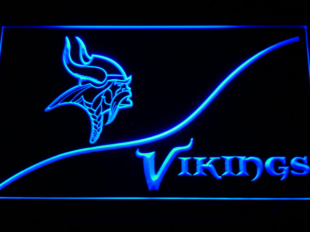 Minnesota Vikings (3) LED Sign - Blue - TheLedHeroes