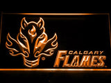 Calgary Flames (2) LED Neon Sign Electrical - Orange - TheLedHeroes