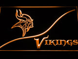 Minnesota Vikings (3) LED Neon Sign Electrical - Orange - TheLedHeroes
