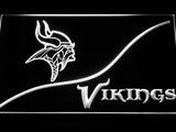 Minnesota Vikings (3) LED Neon Sign Electrical - White - TheLedHeroes