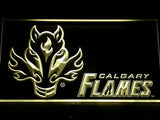Calgary Flames (2) LED Neon Sign Electrical - Yellow - TheLedHeroes