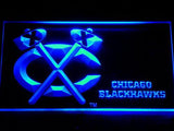 Chicago Blackhawks Bar LED Neon Sign Electrical - Blue - TheLedHeroes