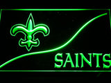 New Orleans Saints (4) LED Neon Sign Electrical - Green - TheLedHeroes