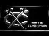 Chicago Blackhawks Bar LED Neon Sign Electrical - White - TheLedHeroes