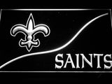 New Orleans Saints (4) LED Neon Sign USB - White - TheLedHeroes