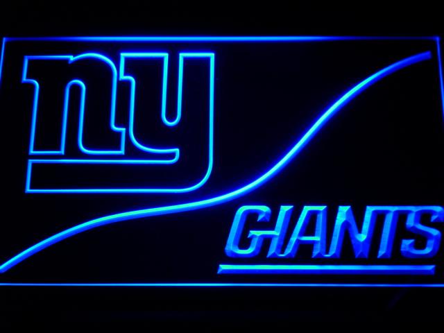 New York Giants (4) LED Neon Sign USB - Blue - TheLedHeroes