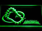 Colorado Avalanche (2) LED Neon Sign Electrical - Green - TheLedHeroes