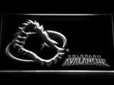 Colorado Avalanche (2) LED Neon Sign USB - White - TheLedHeroes