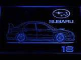 FREE Subaru 18 LED Sign - Blue - TheLedHeroes