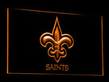 New Orleans Saints LED Neon Sign USB - Orange - TheLedHeroes