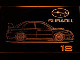Subaru 18 LED Neon Sign Electrical - Orange - TheLedHeroes