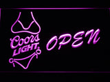 FREE Coors Light Bikini Open LED Sign - Purple - TheLedHeroes