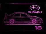 Subaru 18 LED Neon Sign USB - Purple - TheLedHeroes